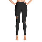 Honeybees in Flight Yoga Leggings - 57 Peaks